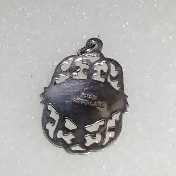 Vintage Black Enamel Thai God Niello Dancers Penda - Picture 2 of 3